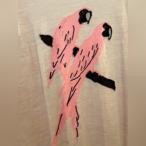 Pink parrot J. Crew Factory sweater size large